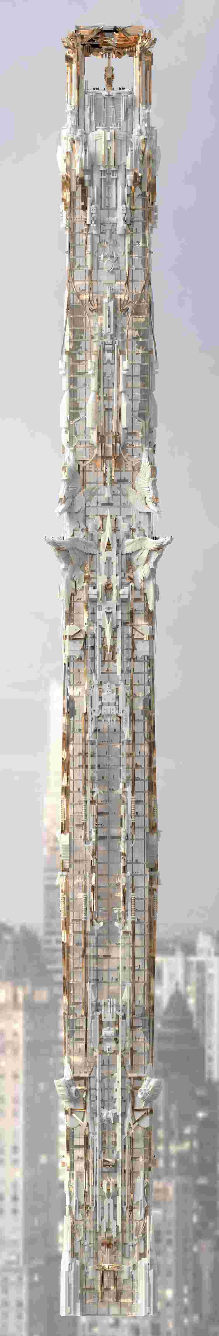 3d-visualisering-koncept-skyskrapa-manhattan-hela byggnaden-översikt
