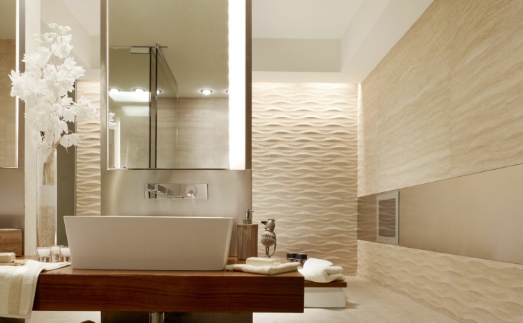 3D-vägg-design-sten-idé-mediterrane-vit-kantig-bänkskiva-spegel