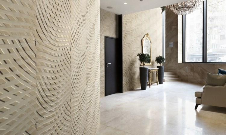3D-väggdesign med sten inuti-geometrisk-marmor-optik-rilievo