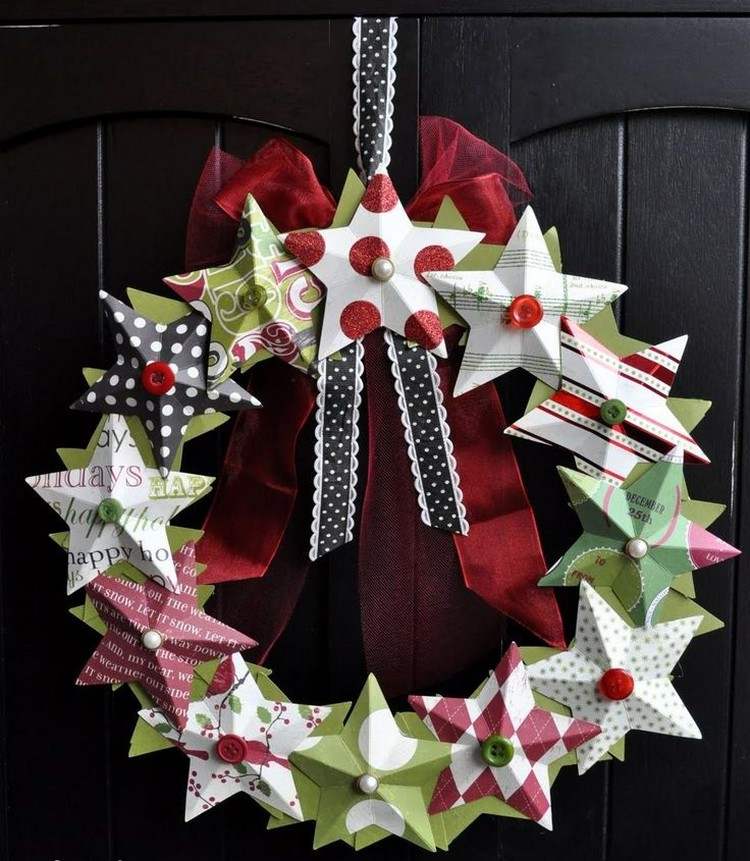3d-jul-stjärnor-tinker-dörr-krans-mönstrat-papper