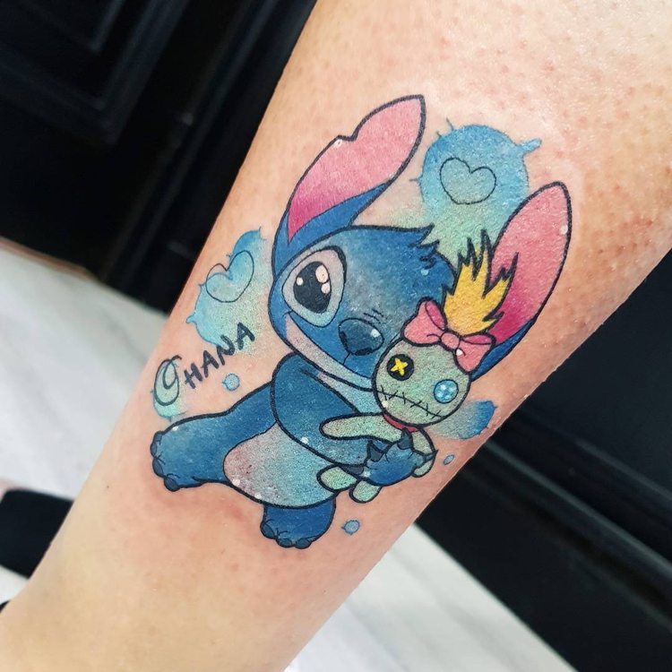 ohana tatuering söm tatuering söt idé