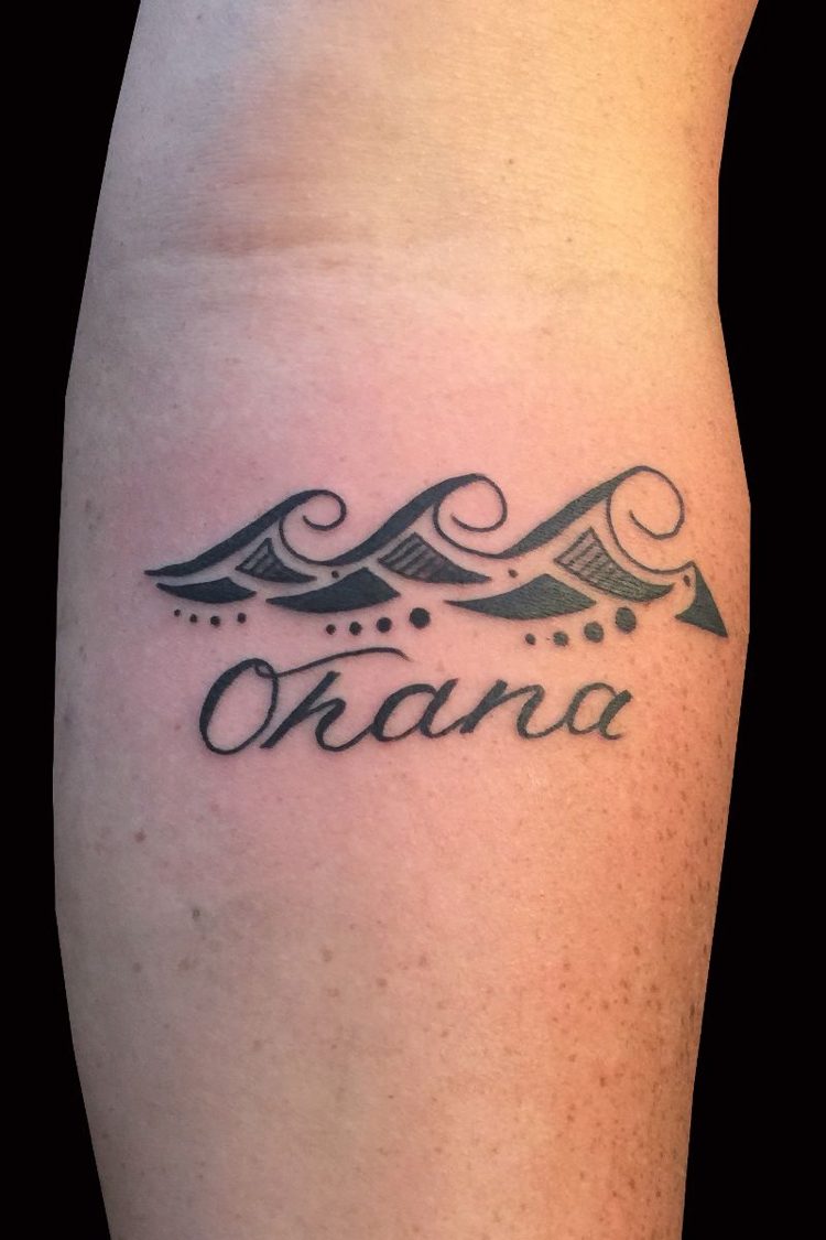 ohana tattoo mauri idéer vågor