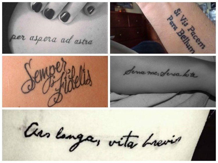 tatuering-talesätt-latin-kort-arm