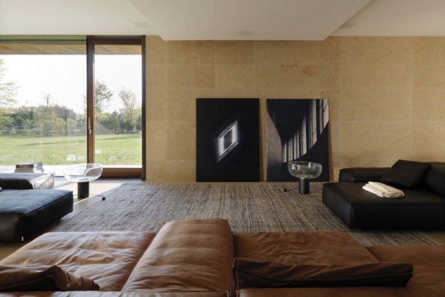 Väggdesign med kakeltrender Lädersoffas Villa G 09