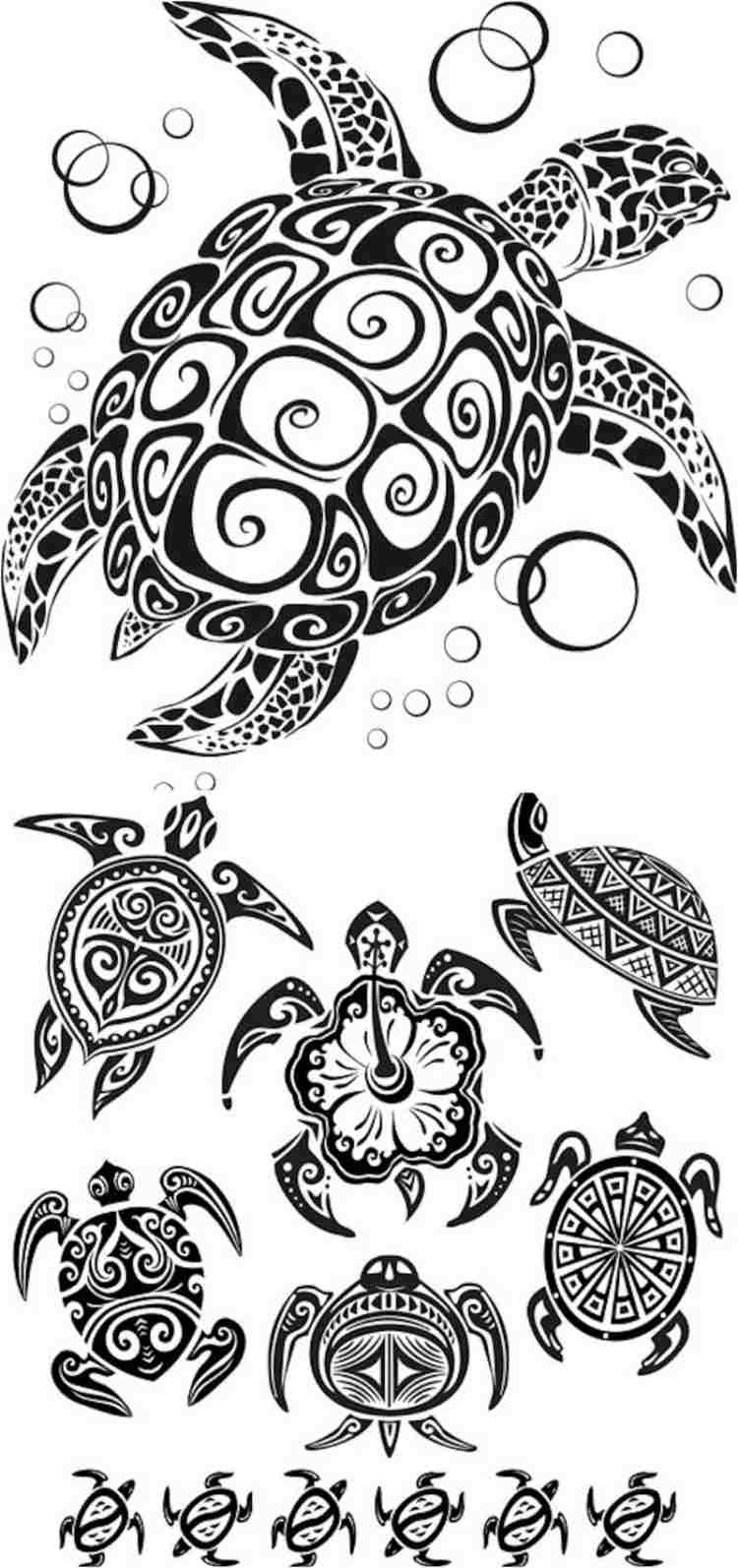 tatueringsmallar turtle designs tribal
