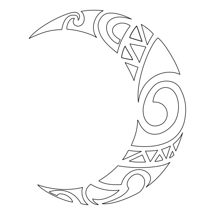tatuering-mallar-halvmåne-maorimotiv