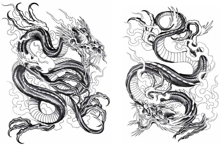 tatuering-mallar-motiv-japansk-drake-