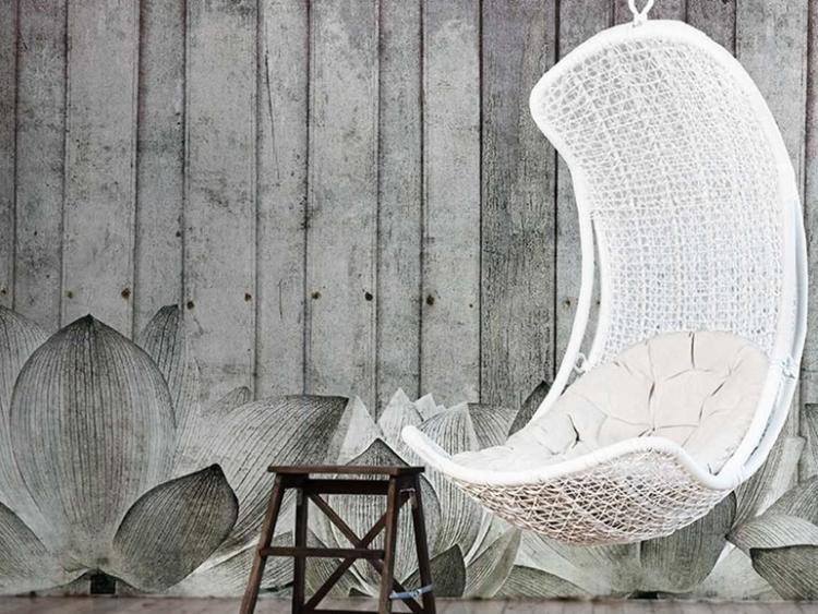 tapeter-grå-trä-optik-blommig-SHABBY-Now-Edizioni