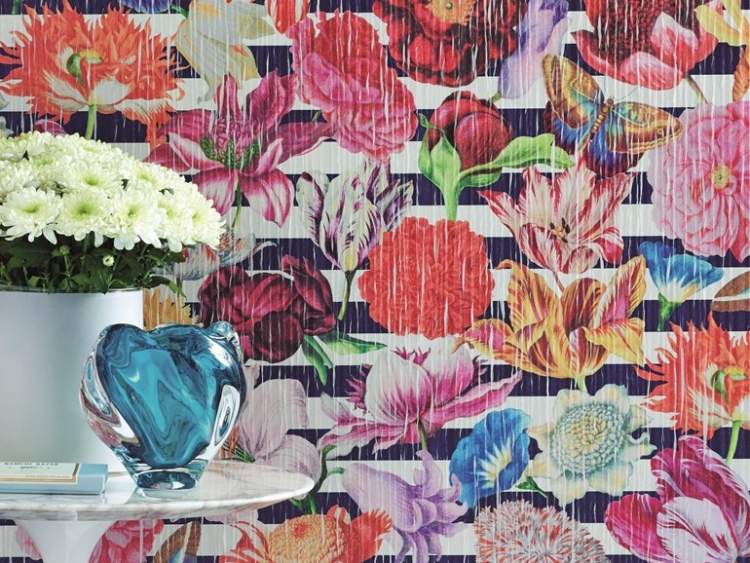 modern-tapet-blommig-mönster-BELFIORE-SAHCO