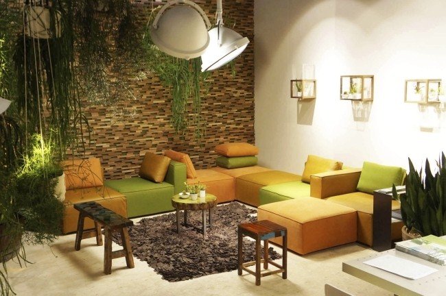 modulär soffa orange grön ZITELEMENTEN modu