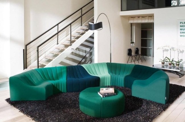 modulär soffa modernt vardagsrum CHROMATIQUE 1970 steiner-paris