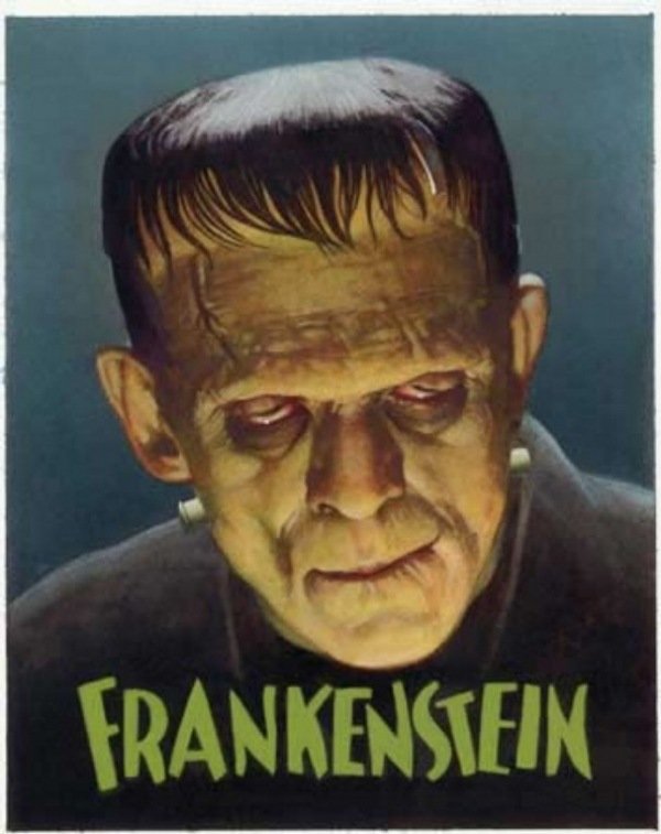frankenstein halloween film affischer av skräckfilmer