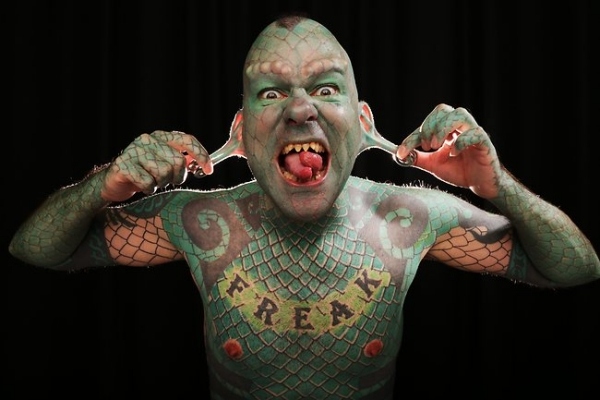Mesch Reptile Tattoos-Eric Sprague Ideas Halloween Bodysuit