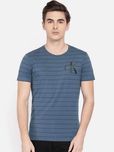 Calvin Klein raidallinen t-paita miehille