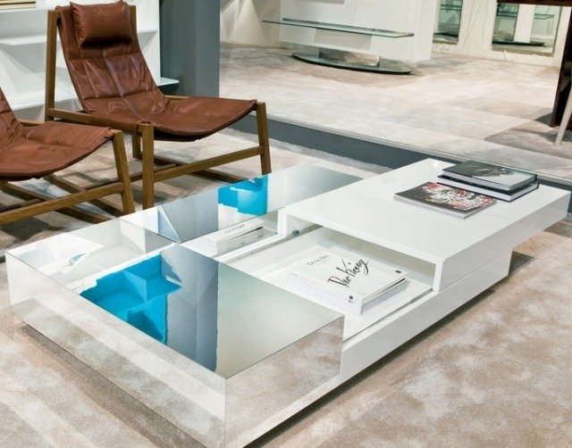 designa soffbord funktionella vitglasade bordsskivor