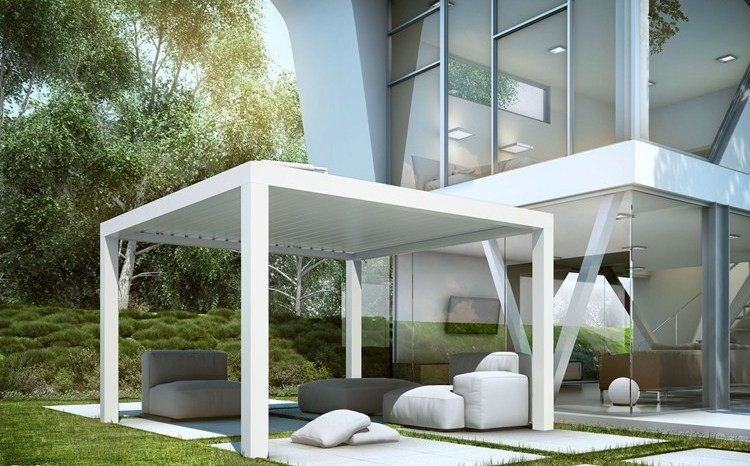 modern-pergola-terrass-fristående-justerbara-tak-lameller-KEDRY-KE-Protezioni Solari