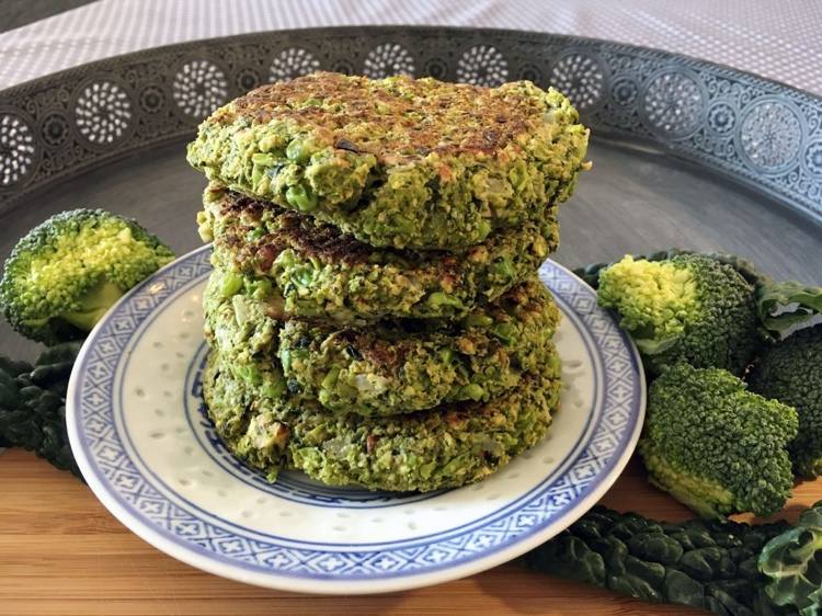 Låg histaminrecept med broccolipatties till middag eller i hamburgare