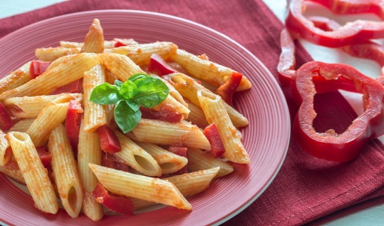 Låg histaminrecept med paprika Glutenfri pasta med paprikasås