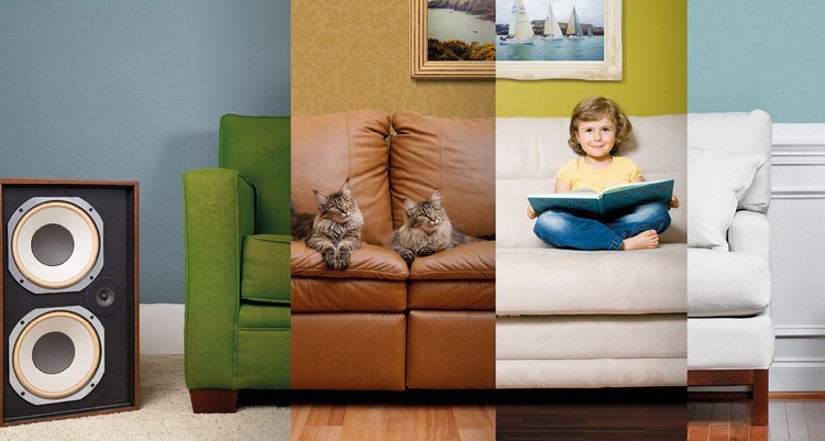 Fynd för hushållsmöblerna-soffa-olika-klädsel-väggfärg
