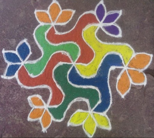 Γεωμετρικό Floral Rangoli