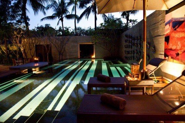 5 -stjärnigt hotell Phuket Indigo Pearl pool nattlampor