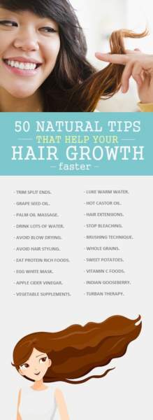 50 καλύτερες φυσικές συμβουλές για το πώς να κάνετε τα μαλλιά να γίνουν πιο γρήγορα