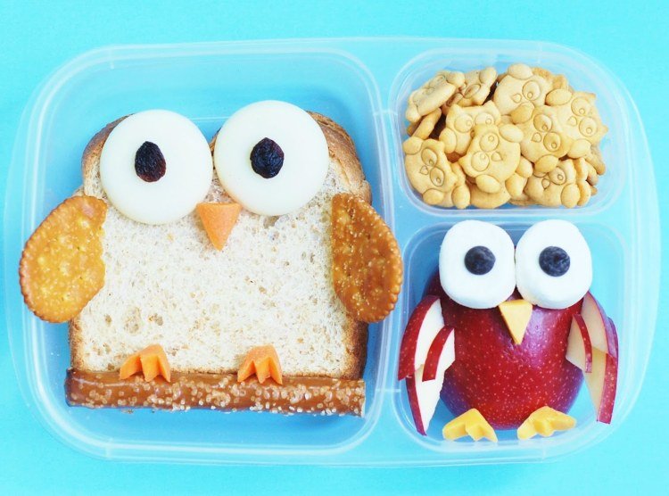 Owl Bun Colle Lunchbox Ideas Kids Apple Egg