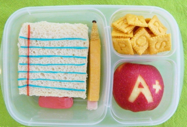 cool matlåda idéer för barn smörgåsar skolbrev