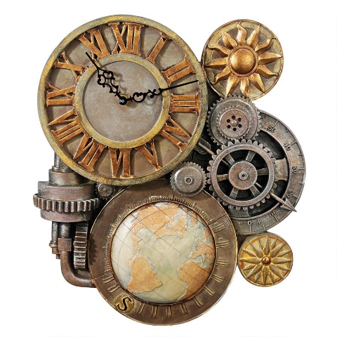 Γλυπτό ρολόι τοίχου Gears of Time