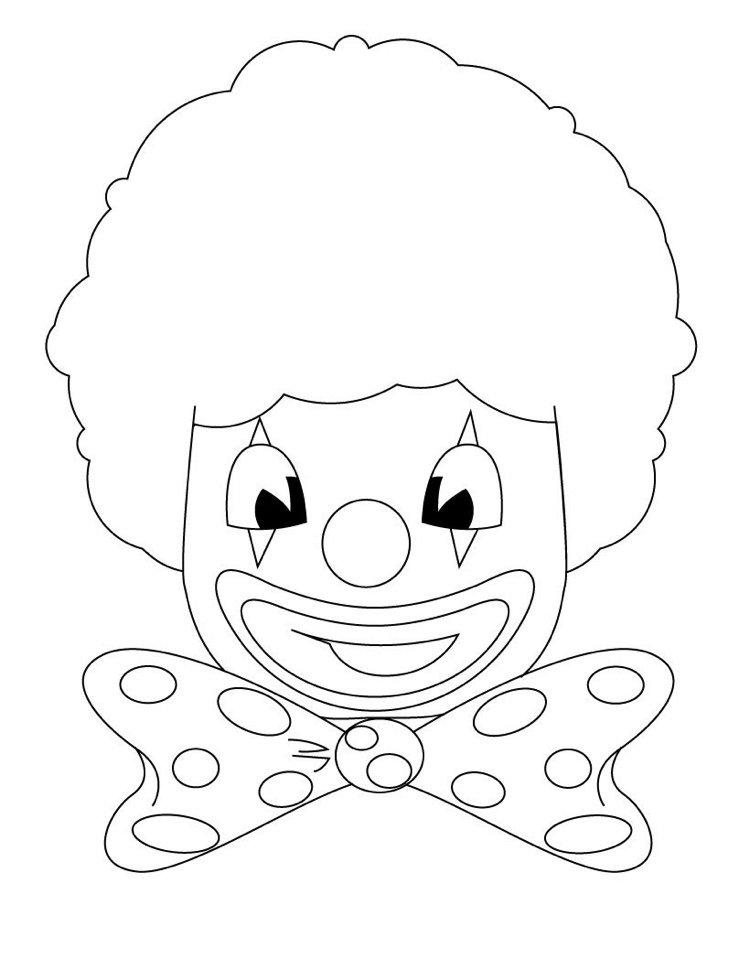 Clown ansikte målar bild småbarn