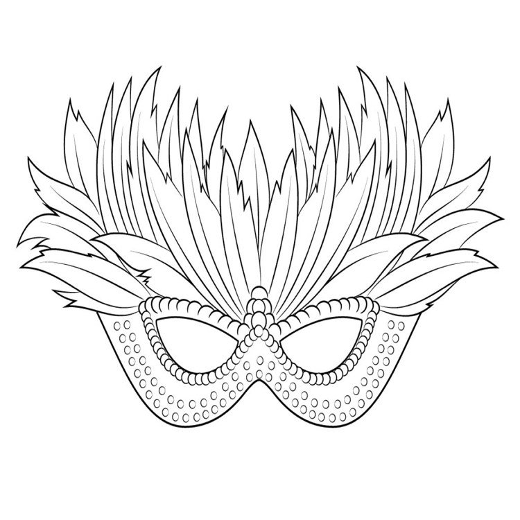 Carnival mask målarbild Venedig