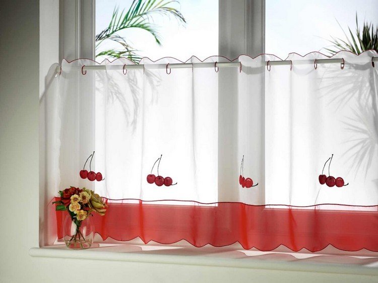 Fönstergardiner-köks-gardiner-körsbärsmotiv