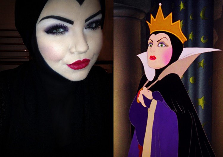 Halloween-smink-frisyrer-skurk-disney-snövit