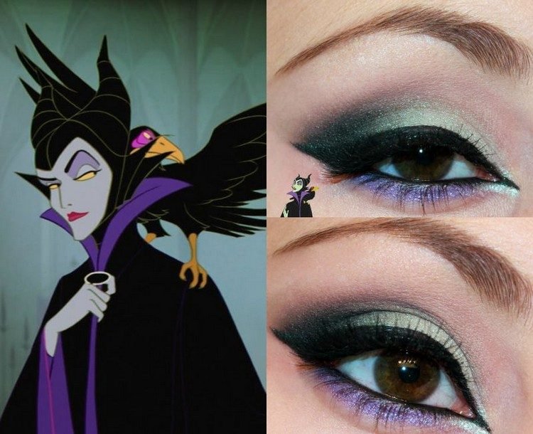 Halloween-smink-frisyrer-Disney-skurk-fe-malefficient