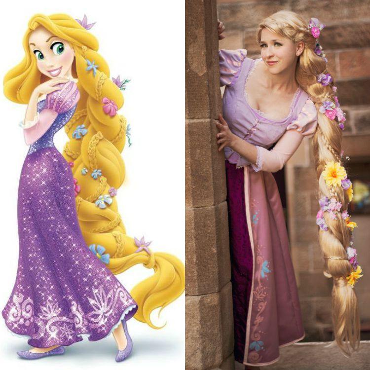Halloween-smink-frisyrer-Rapunzel-Disney-inspirerade-prinsessor-hår