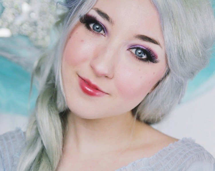 Halloween-smink-frisyrer-Disney-Elsa-prinsessa-smink