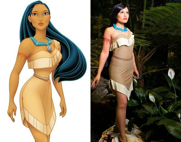 Halloween smink frisyrer Pocahontas hår smink
