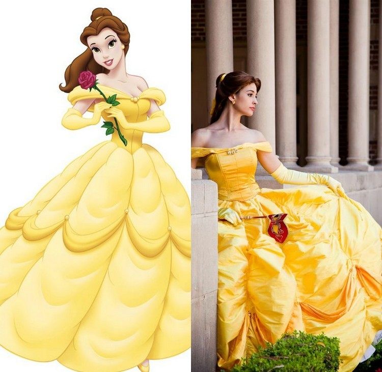 Halloween-Makeup-Frisyrer-Belle-Disney-Princess-Film
