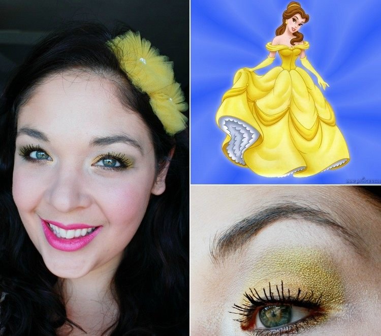 Halloween-Makeup-Frisyrer-Belle-Disney-Prinsessor