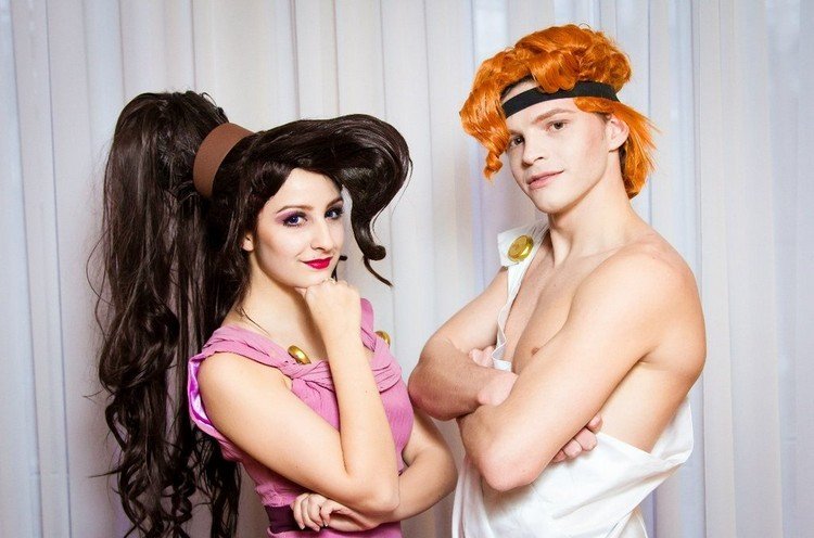 Halloween-smink-frisyrer-Hercules-Meg-hår-smink