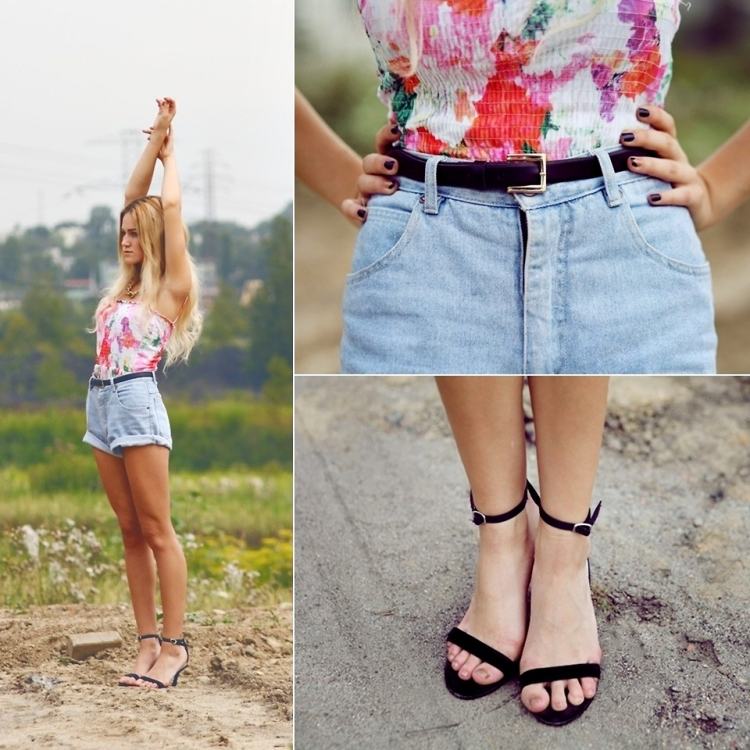 jeans-hotpants-outfit-sommar-blommig-bandeau-top