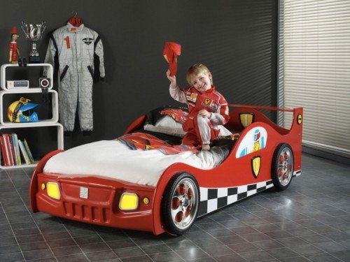 Barnrum Formel 1 möbler sängkläder