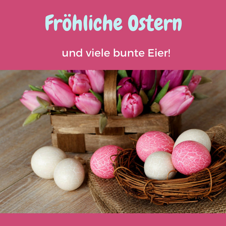 Glad påsk och massor av färgglada ägg kvinnor ägg tulpaner rosa