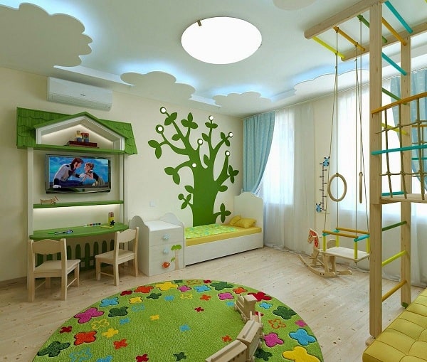 Παιδικό δωμάτιο seευδοροφή