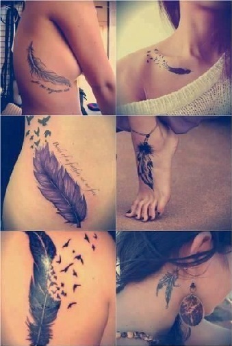 pienet lintu tatuoinnit naisille