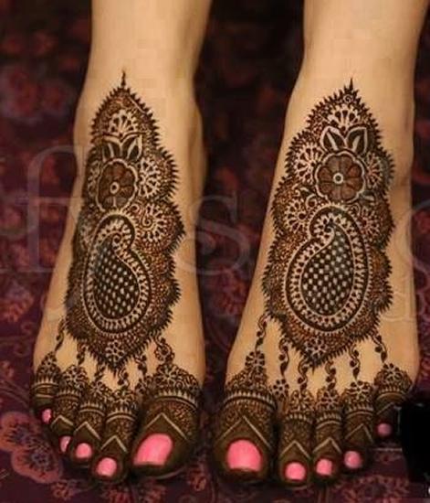 Foot Indian Mehndi Design
