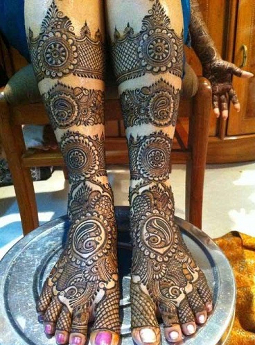 Intialainen Mehndi Design for Foot