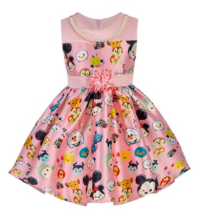 Baby Frock με πρόσωπο κινουμένων σχεδίων