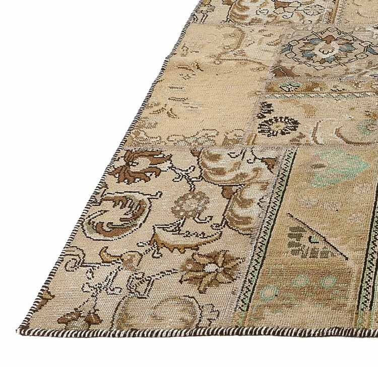 lapptäcke matta beige färger persisk matta design ebru samling vintage