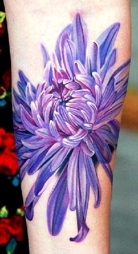Designer Tattoo σε Purple Ink Girl Tattoos